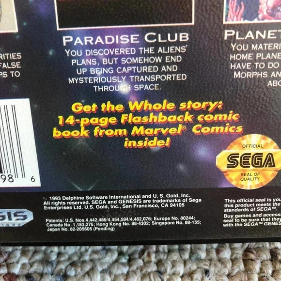 Vintage Sega Genisis Present Flashback the quest for identity 1993 - Picture 3 of 6